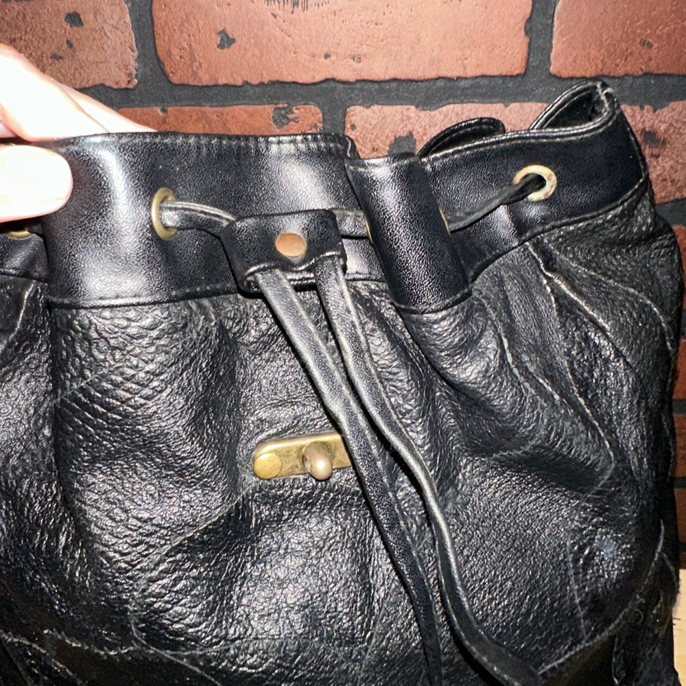 Vintage 80’s/90’s patchwork Backpack - Picture 5 of 10
